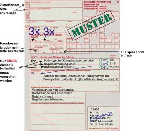 Kassenabrechnung | Praxis für Podologie Cataldi
